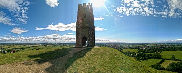 glastonbury tor randonnée royaume uni marche